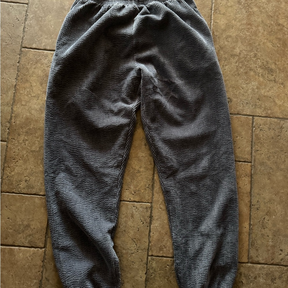 White Fox Boutique Gray Textured Joggers